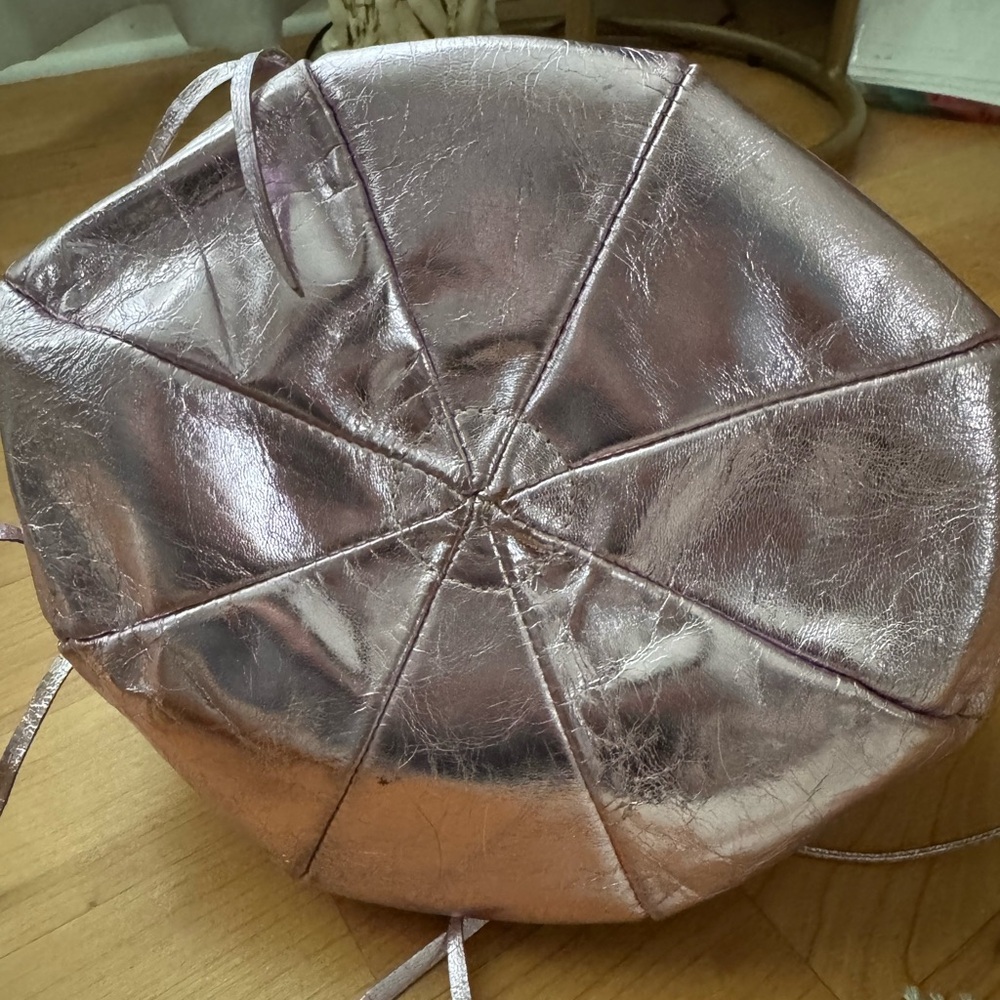 Metallic Pink Drawstring Bag - Picture 4 of 10